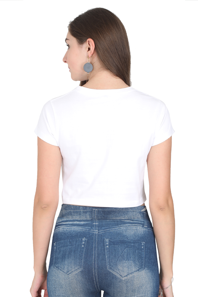 Cotton Crop Top T-Shirt – Soft, Durable & Stylish | White Tee