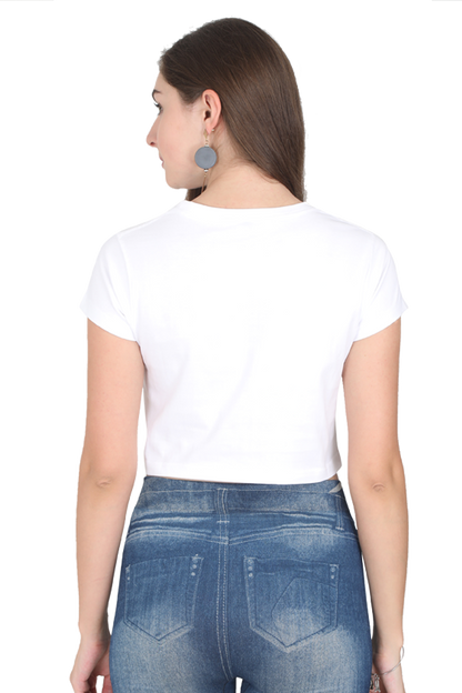 Cotton Crop Top T-Shirt – Soft, Durable & Stylish | White Tee