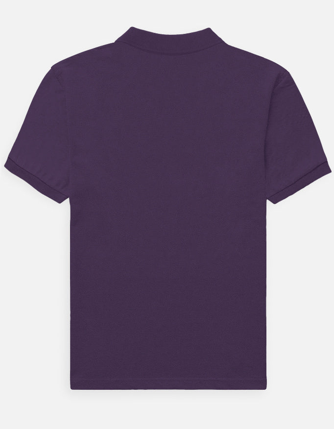 Purple t-shirt on a white background