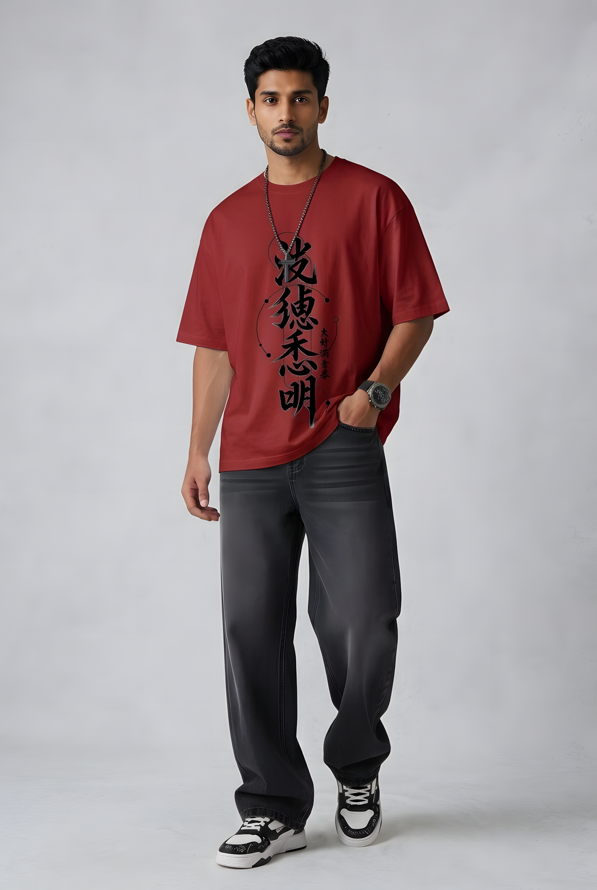 Youthful Chaos - Oversized Graphic T-Shirt