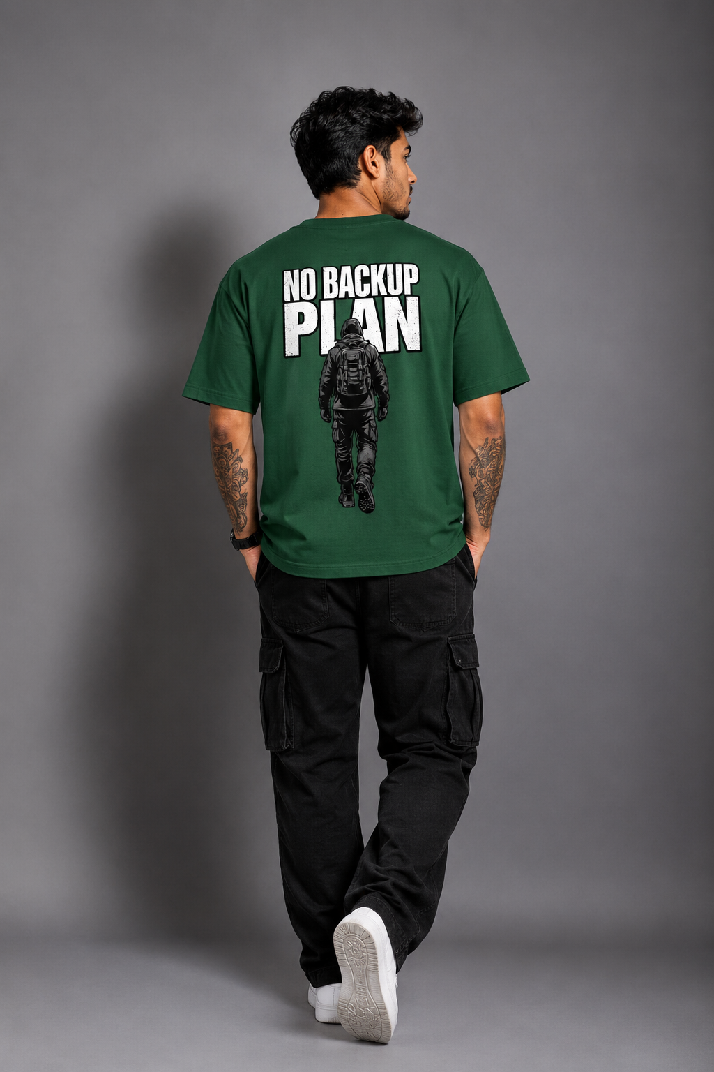 No Backup Plan — Oversized Graphic T-Shirt 240 GSM.