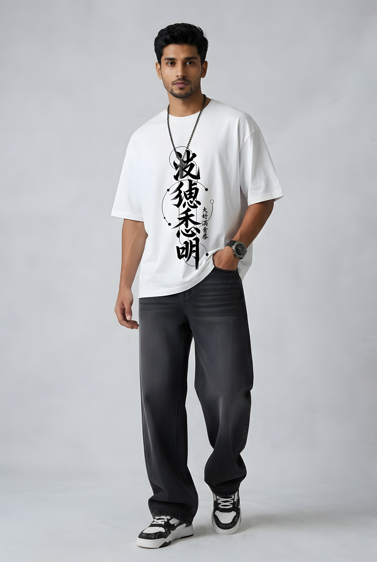 Youthful Chaos - Oversized Graphic T-Shirt